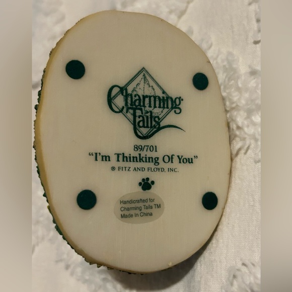 Charming Tails by Fitz and Floyd. “Thinking of You” figurine - Picture 4 of 4